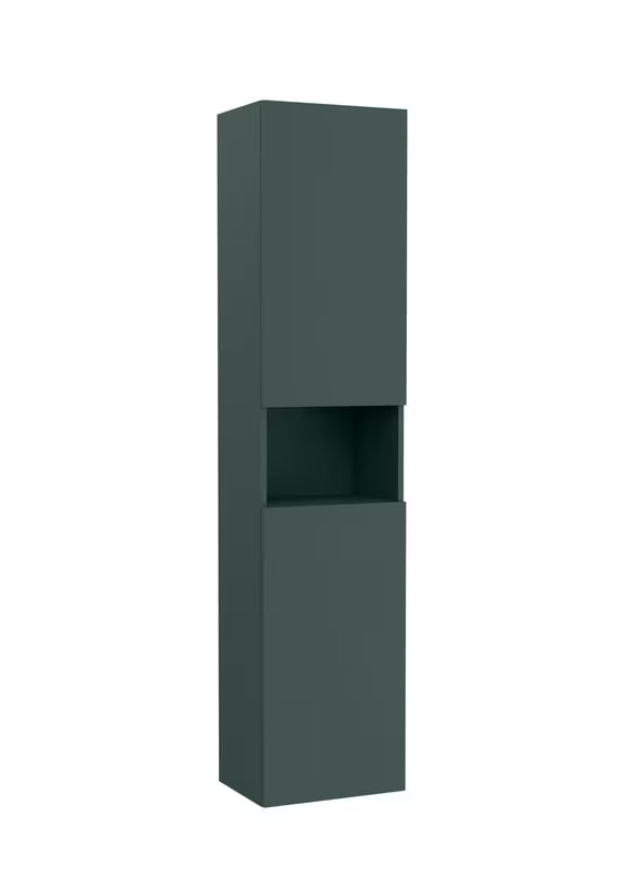Roca Ona závěsná vysoká koupelnová skříňka 40x175x30 cm v zeleném matném provedení