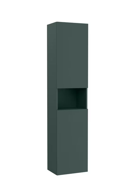 Roca Ona závěsná vysoká koupelnová skříňka 40x175x30 cm v zeleném matném provedení