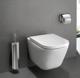 Bílé závěsné WC Roca The Gap s Rimless provedením bez splachovacího okruhu a hranatým designem