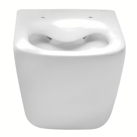 Bílé závěsné WC Roca The Gap s Rimless provedením bez splachovacího okruhu a hranatým designem