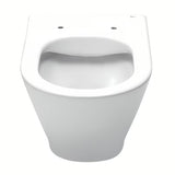 Bílé závěsné WC Roca The Gap Round se sedátkem SoftClose pro tiché dovírání