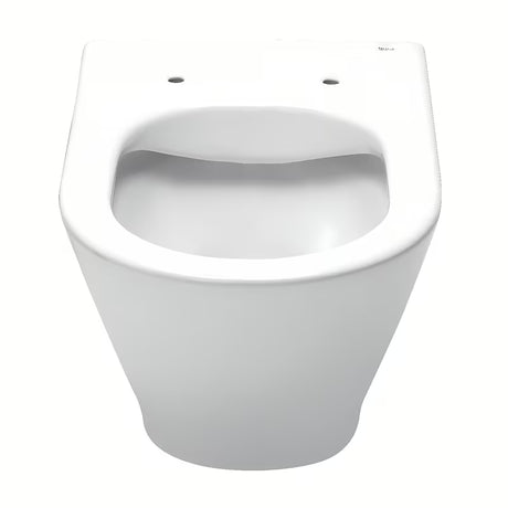 Bílé závěsné WC Roca The Gap Round se sedátkem SoftClose pro tiché dovírání