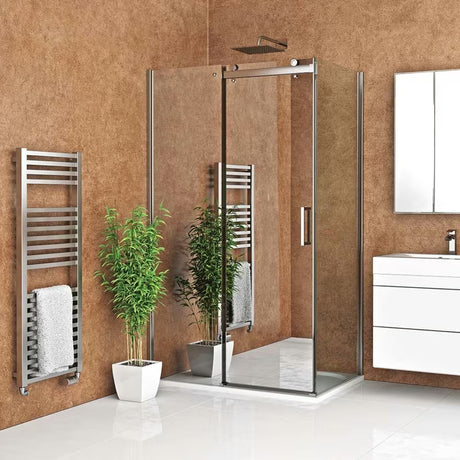 Roth Ambient Line posuvné sprchové dveře do niky 130 cm v lesklém chromu s čirým sklem