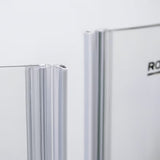Roth Elegant Neo Line bezrámové sprchové dveře 120 cm v lesklém chromu s čirým sklem