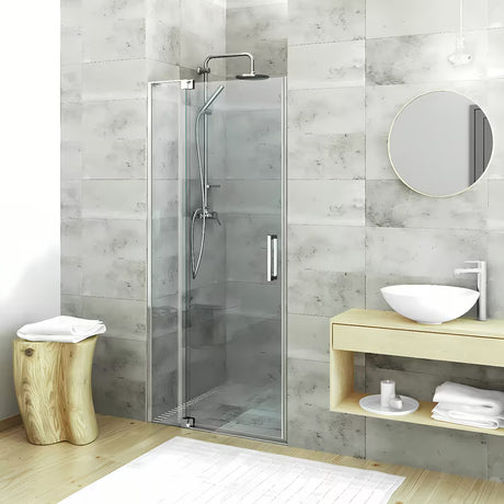 Roth Elegant Neo Line bezrámové sprchové dveře 120 cm v lesklém chromu s čirým sklem