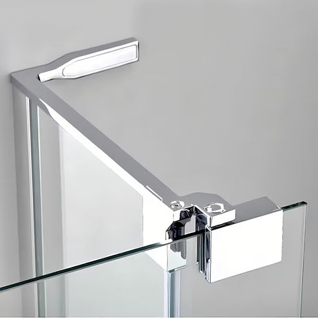 Roth Elegant Neo Line bezrámové sprchové dveře 90 cm v lesklém chromu s čirým sklem