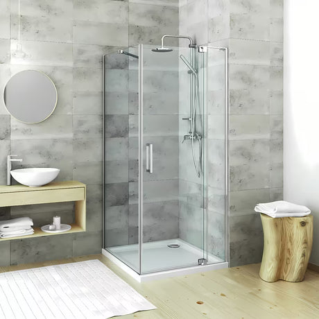 Roth Elegant Neo Line bezrámové sprchové dveře 90 cm v lesklém chromu s čirým sklem