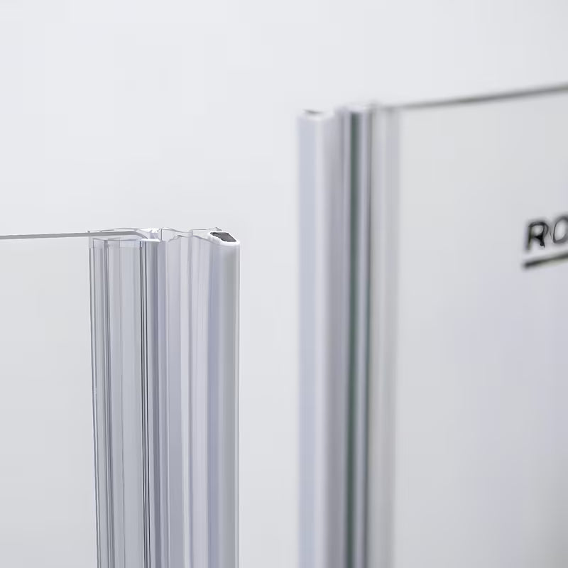 Roth Elegant Neo Line bezrámové sprchové dveře 90 cm v lesklém chromu s čirým sklem