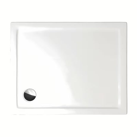 Obdélníková sprchová vanička Roth Flat Kvadro 80x90 cm z bílého akrylátu s nízkým nástupem