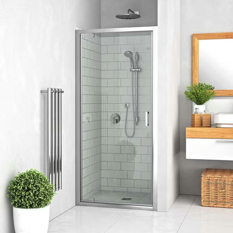 Sprchové dveře Roth Lega Line 70 cm v lesklém chromu s čirým sklem do niky