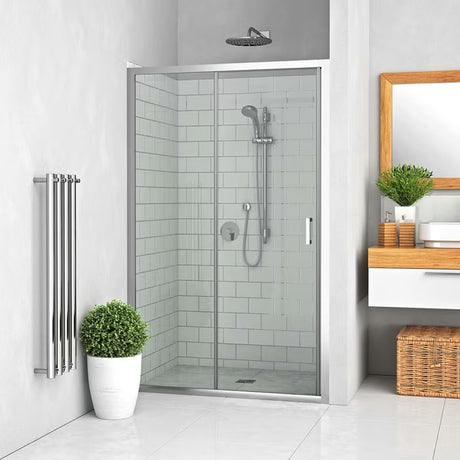 Roth Lega Line posuvné sprchové dveře do niky 100 cm v lesklém chromu s čirým sklem