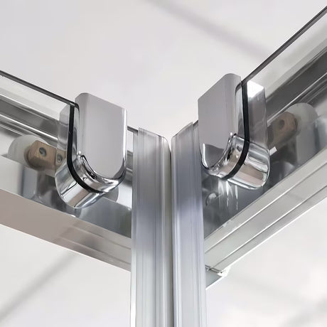 Levé posuvné sprchové dveře Roth Proxima Line 90 cm v lesklém chromu s čirým sklem