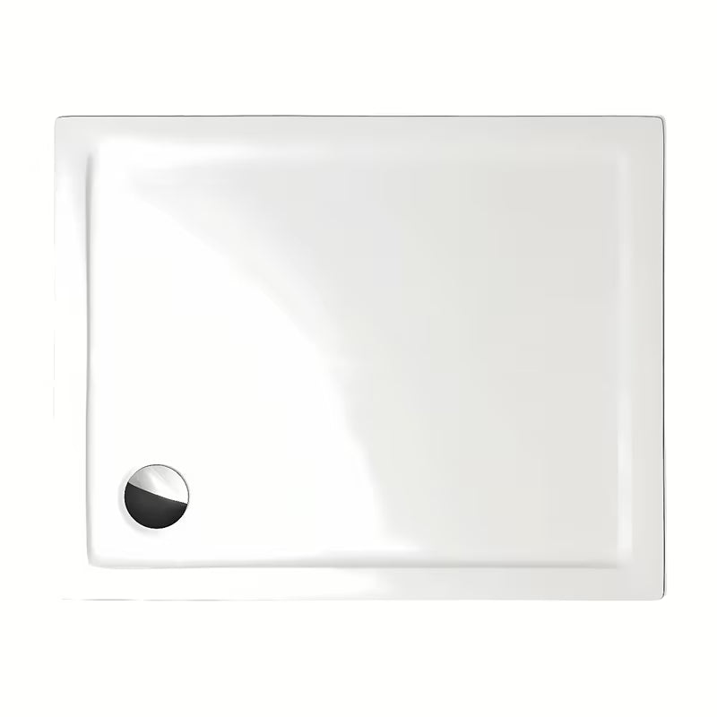 Obdélníková nízká sprchová vanička Roth Flat Kvadro 150x80 cm z bílého akrylátu