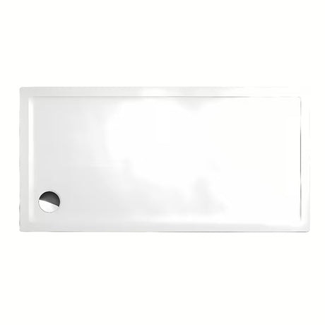 Obdélníková nízká sprchová vanička Roth Flat Kvadro 150x80 cm z bílého akrylátu