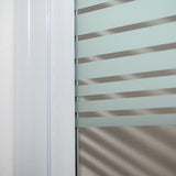 Roth Screen vanová zástěna 130x75 cm s bílým profilem a oboustranným otevíráním