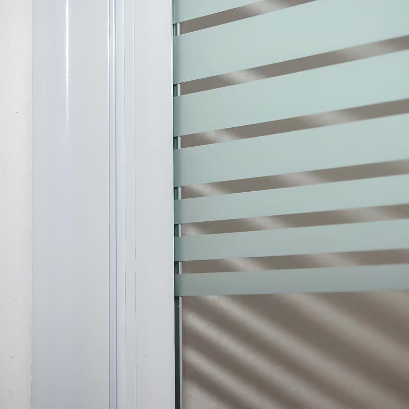 Roth Screen vanová zástěna 130x75 cm s bílým profilem a oboustranným otevíráním
