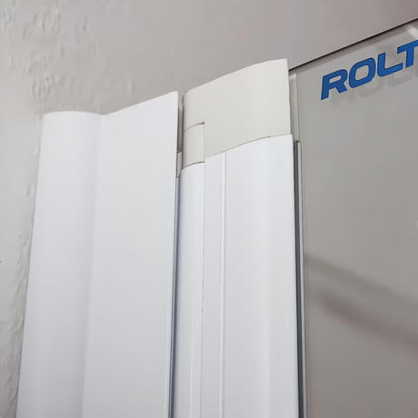Roth Screen vanová zástěna 130x75 cm s bílým profilem a oboustranným otevíráním