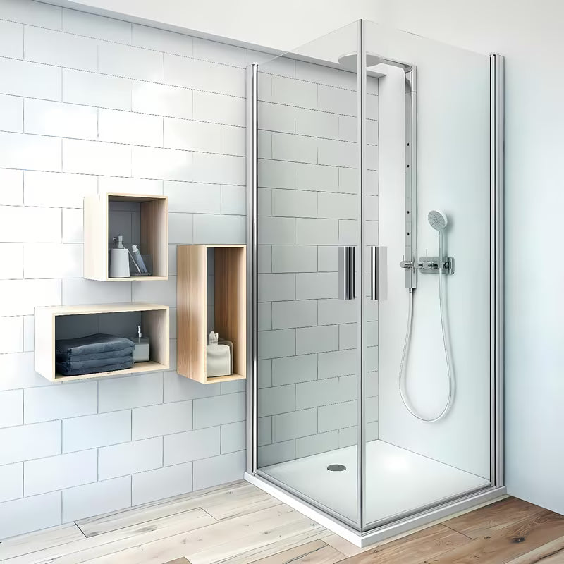 Roth Tower Line sprchové dveře 90 cm v lesklém chromu s čirým sklem a otočným otevíráním