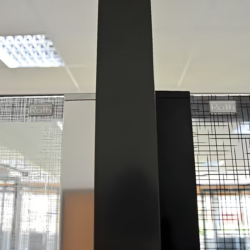 Roth Walk In Line walk-in sprchová zástěna 120 cm s černým matným profilem a dekorem Potisk