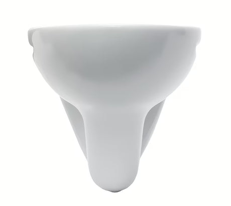 Bílé závěsné WC S-Line Pro z lesklé keramiky se zadním odpadem