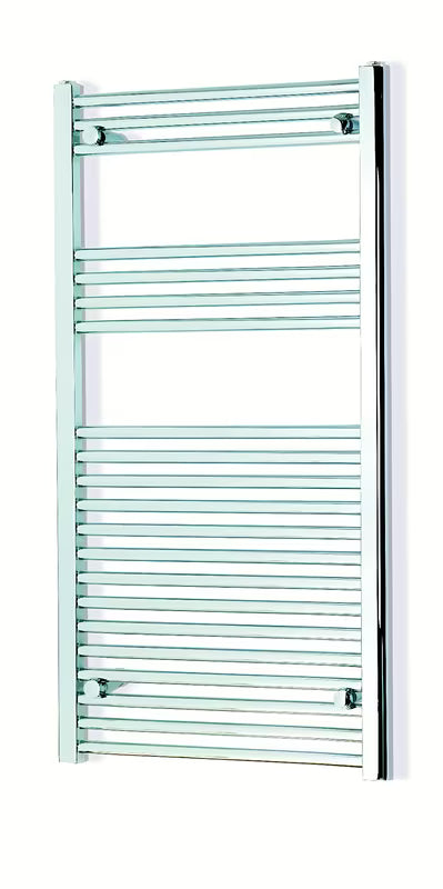 Kombinovaný koupelnový radiátor S-Line 600 x 1118 mm v chromovém provedení s rovným profilem.