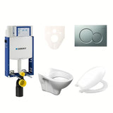 Závěsný WC set S-line Pro se sedátkem URBAN, modulem Geberit Kombifix a tlačítkem Sigma 01 chrom mat