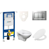 Závěsný WC set S-Line Pro s modulem Geberit Duofix, sedátkem URBAN a tlačítkem Sigma 30.
