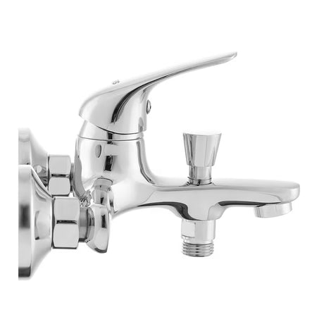 Páková nástěnná vanová baterie S-Line S-line Pro v chromovém provedení se zaobleným designem