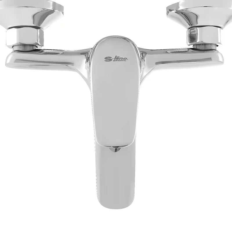 Páková nástěnná vanová baterie S-Line S-line Pro v chromovém provedení se zaobleným designem