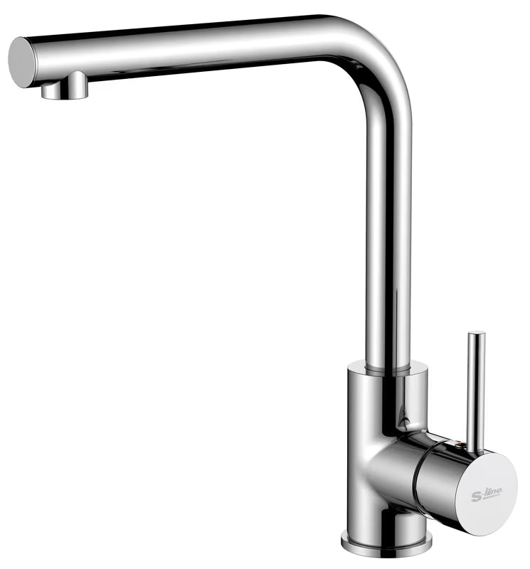Chromová dřezová baterie S-Line S-Line Pro s otočným L ramínkem a flexibilním perlátorem