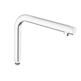 Lesklé chromové raménko S-line Pro jako elegantní doplněk do moderní koupelny.