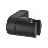 Černý otočný držák sprchy S-Line Pro v kulatém designu pro montáž na stěnu.