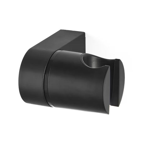 Černý otočný držák sprchy S-Line Pro v kulatém designu pro montáž na stěnu.