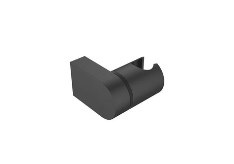 Černý otočný držák sprchy S-Line Pro v kulatém designu pro montáž na stěnu.