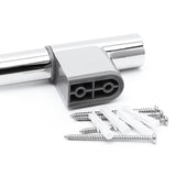 Sprchový set S-Line Chrome s 3-funkční ruční sprchou a nastavitelným držákem na sprchové tyči.