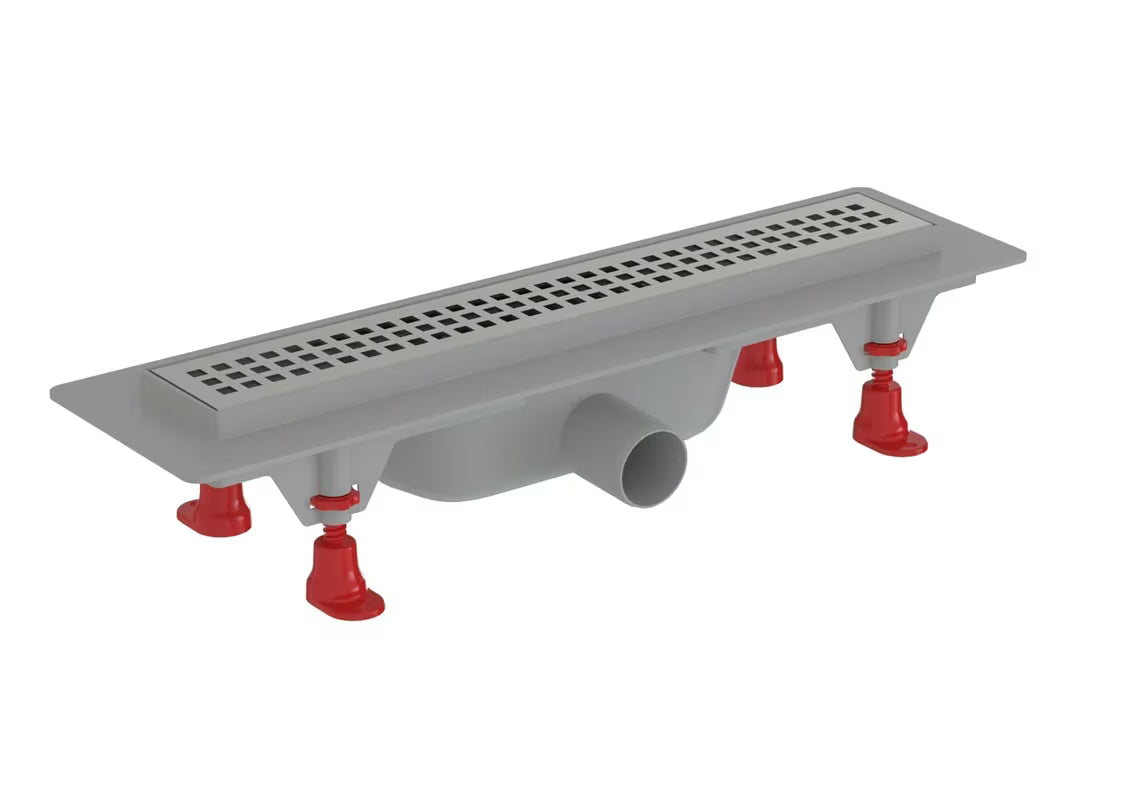 Sprchový odtokový žlab S-Line 40 cm s nerezovou mřížkou v lesklém chrome provedení