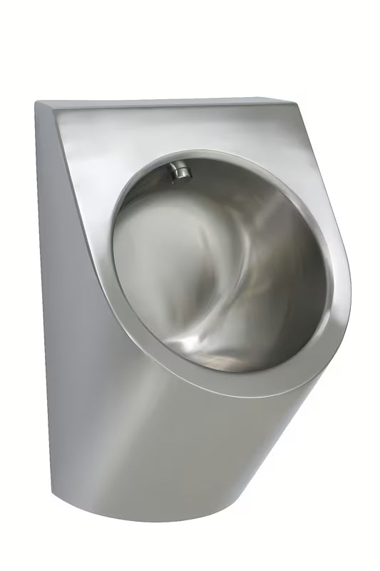 Nerezový závěsný pisoár Sanela Supersteel se senzorem a matným povrchem
