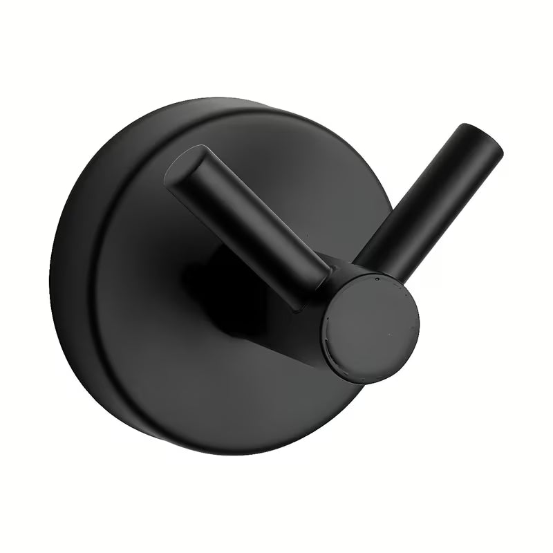 Černý dvojháček Sanela do koupelny s možností montáže lepením nebo vrtáním.