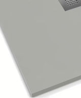 Čtvrtkruhová sprchová vanička SAT Alek 80x80 cm z litého mramoru v šedé barvě