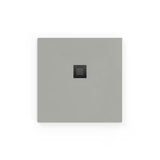 Čtvercová sprchová vanička SAT Alek 90x90 cm z litého mramoru v barvě gris