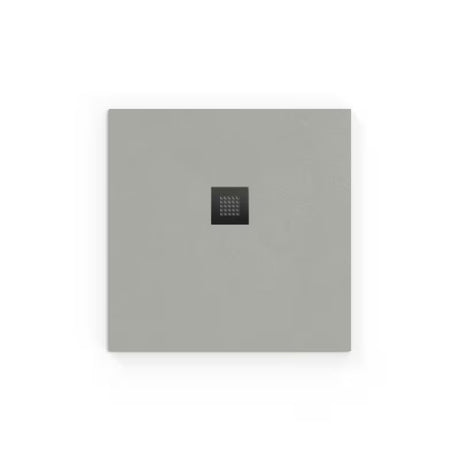 Čtvercová sprchová vanička SAT Alek 90x90 cm z litého mramoru v barvě gris