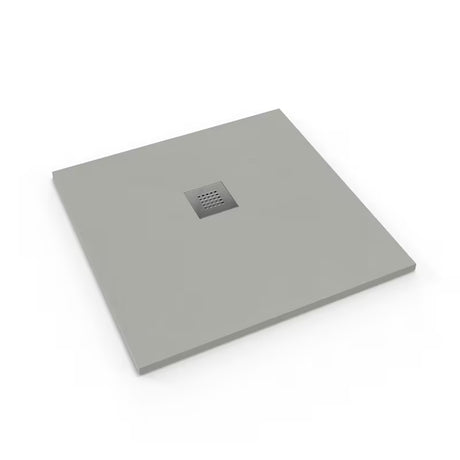 Čtvercová sprchová vanička SAT Alek 90x90 cm z litého mramoru v barvě gris