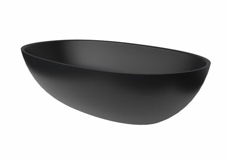 Černé umyvadlo na desku SAT Aula z litého mramoru o rozměru 60x36 cm