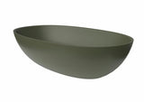 Zelené umyvadlo na desku SAT Aula 60x36 cm z litého mramoru bez přepadu