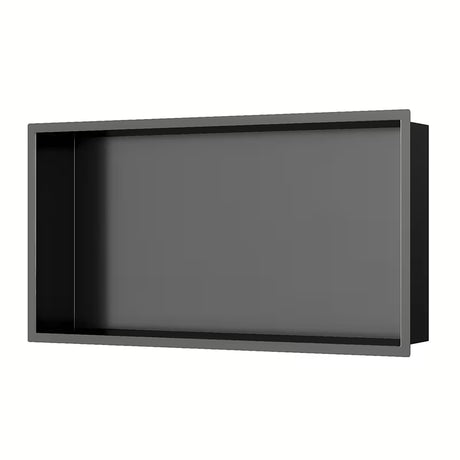 Sprchový výklenek SAT Aurum z nerezové oceli 304 v barvě gun metal s rámem