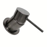 Podomítková páková umyvadlová baterie SAT Aurum v provedení broušený gun metal s kulatým designem.