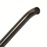 Podomítková páková umyvadlová baterie SAT Aurum v provedení broušený gun metal s kulatým designem.