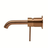 Podomítková umyvadlová baterie SAT Aurum v provedení rose gold brushed s kulatým designem.