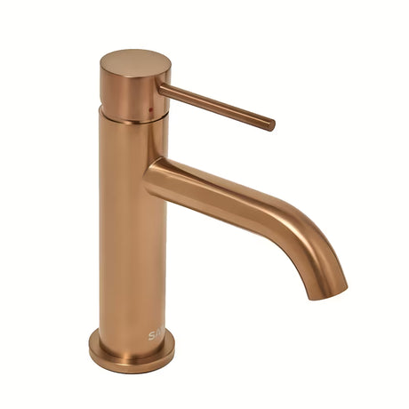 Páková stojánková umyvadlová baterie SAT Aurum v provedení rose gold brushed bez výpusti