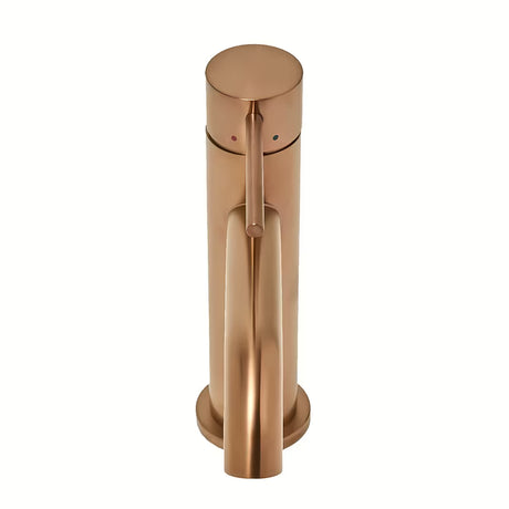 Páková stojánková umyvadlová baterie SAT Aurum v provedení rose gold brushed bez výpusti